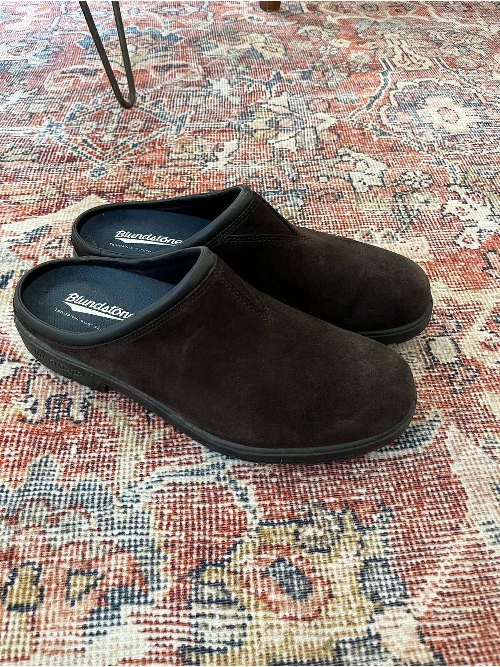 Men’s size 13 Blundstone Dark Brown Suede Slip-On Clogs